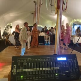 Lamerton Wedding evening, marquee wedding reception
