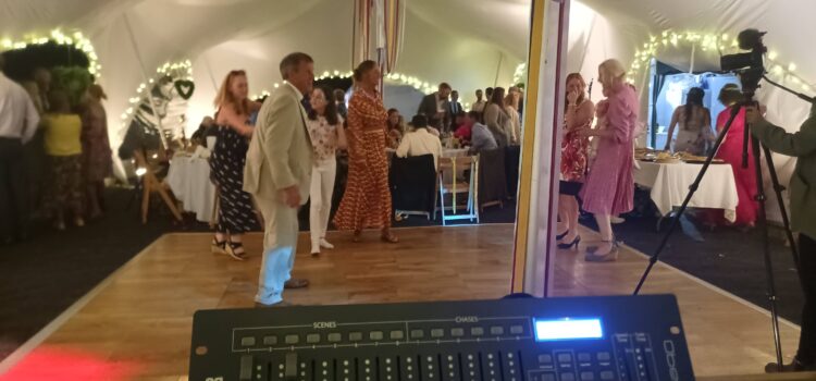 Lamerton Wedding evening, marquee wedding reception