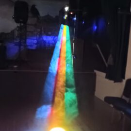 Smoke in the lighting, town hall callington