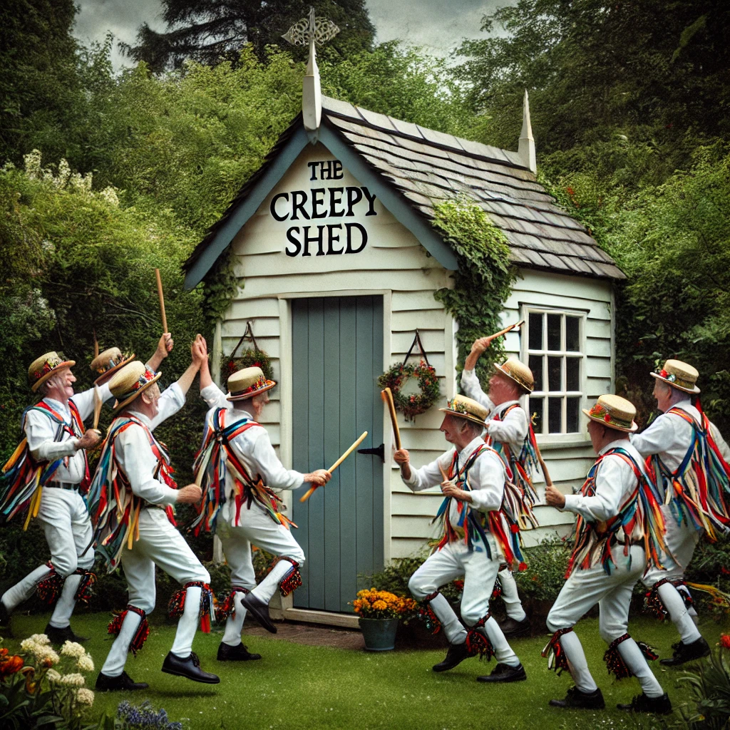 Creepyshed, summer Morris dancers