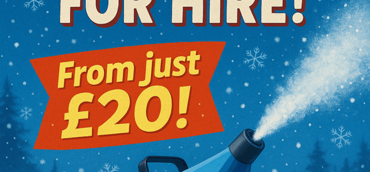 Snow machine available for hire