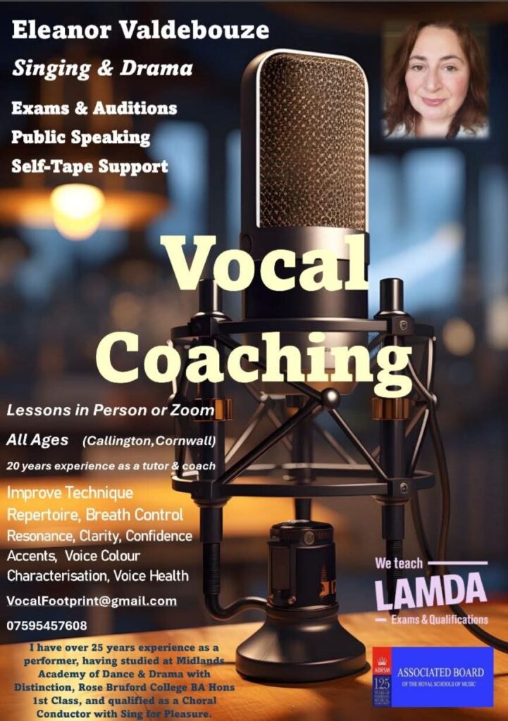 Vocal footprint groups, Vocal coaching, Callington 