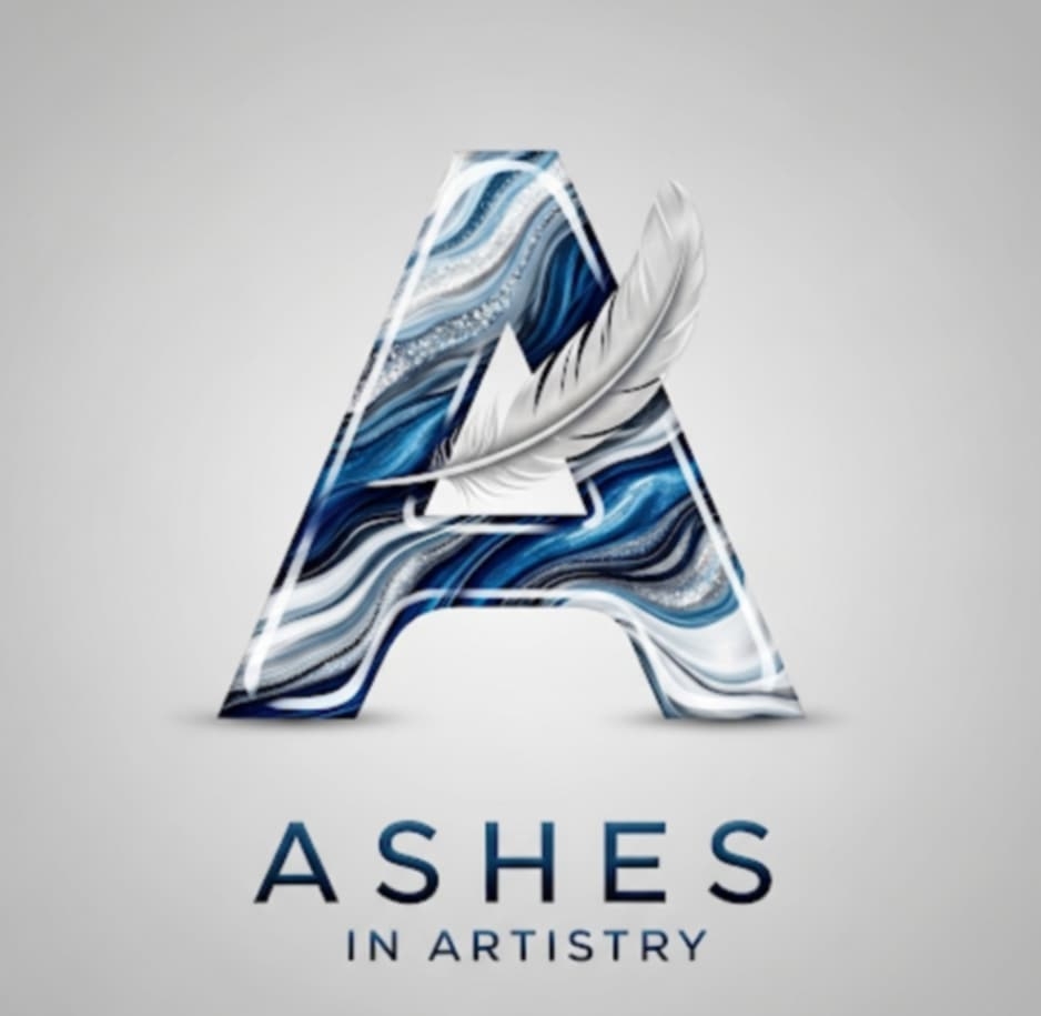 Ashes in Artistry , I create personalised resin art that incorporates the ashes of your loved one (pets included). Beautiful, unique and affordable memorials made with love and care.