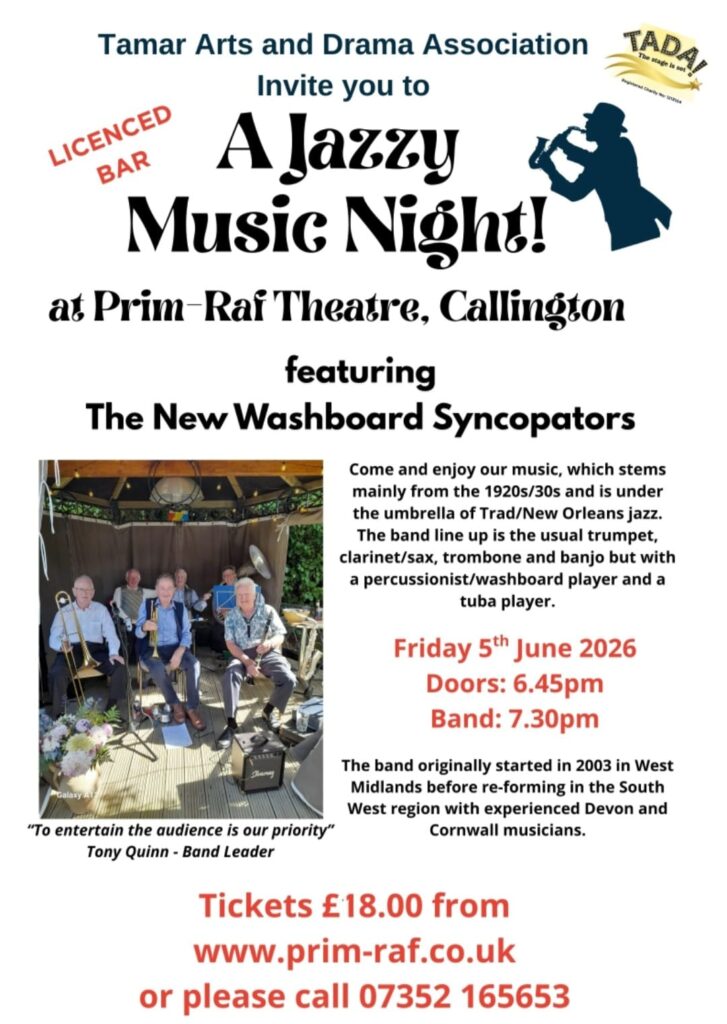 Music night in Callington, Jazz . 